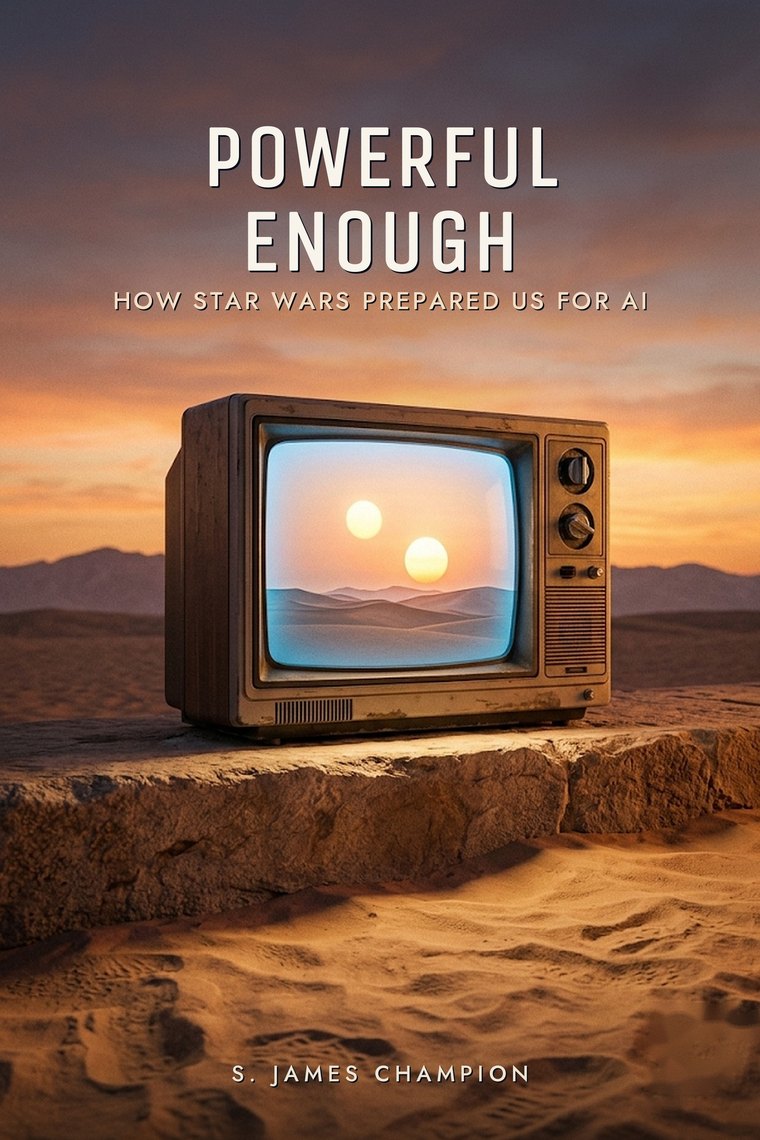 Cover of Powerful Enough: How Star Wars Prepared Us for AI by S. James Champion